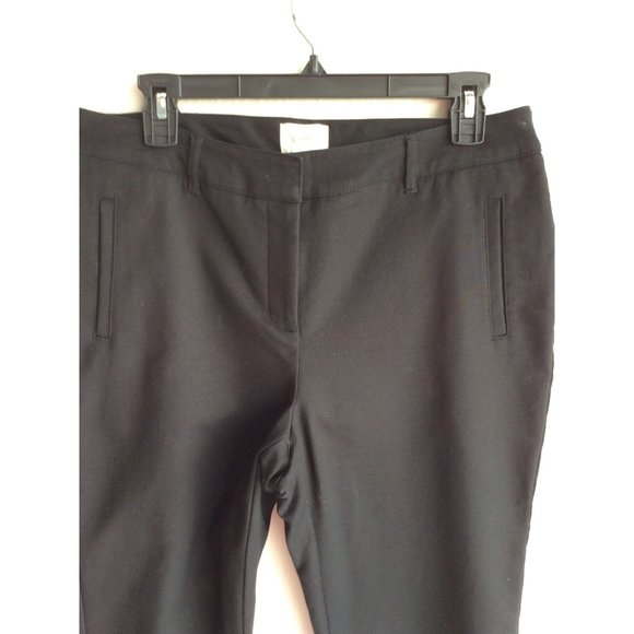 Chico’s, Size 1 (US 8), So Slimming Cropped Cuff Black Pants - Picture 2 of 8